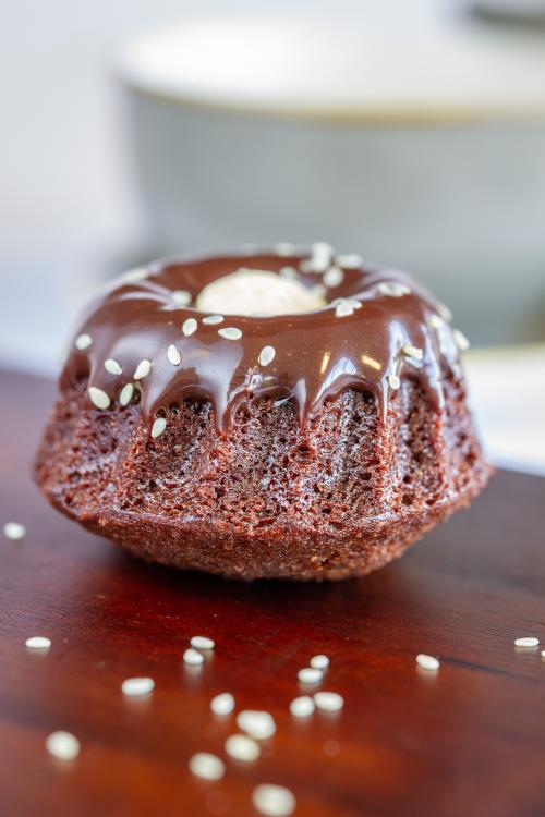 Dark Chocolate & Tahini Bundt Cake