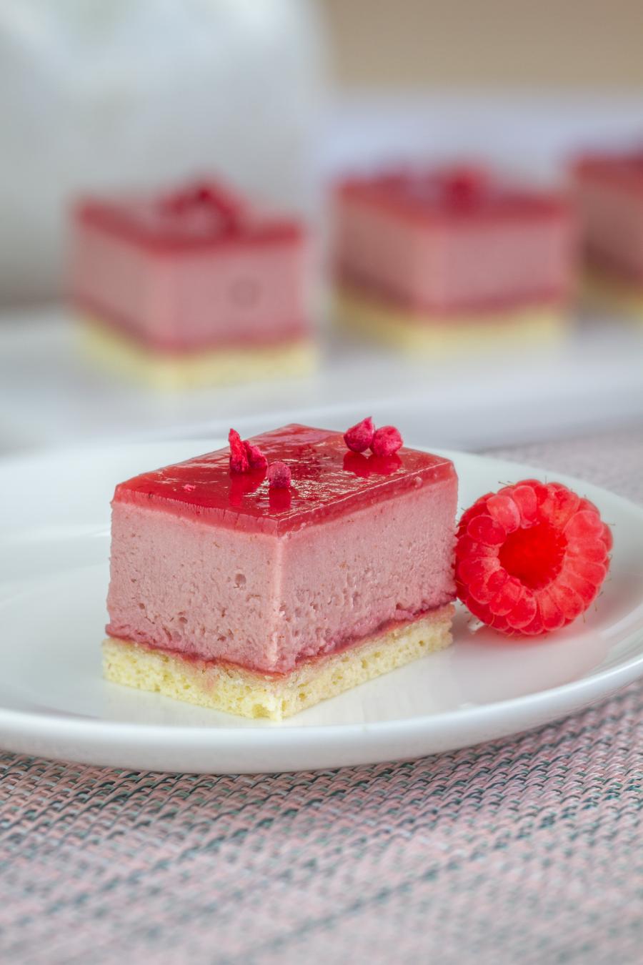 Mini Raspberry Slice