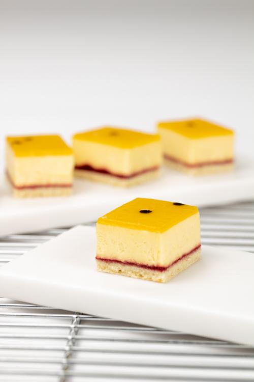 Mini Passion Fruit Slice